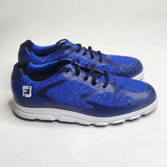 FootJoy Superlites XP Men's Spikeless Golf Shoes Blue 58026 Size 8.5 - Picture 1 of 6